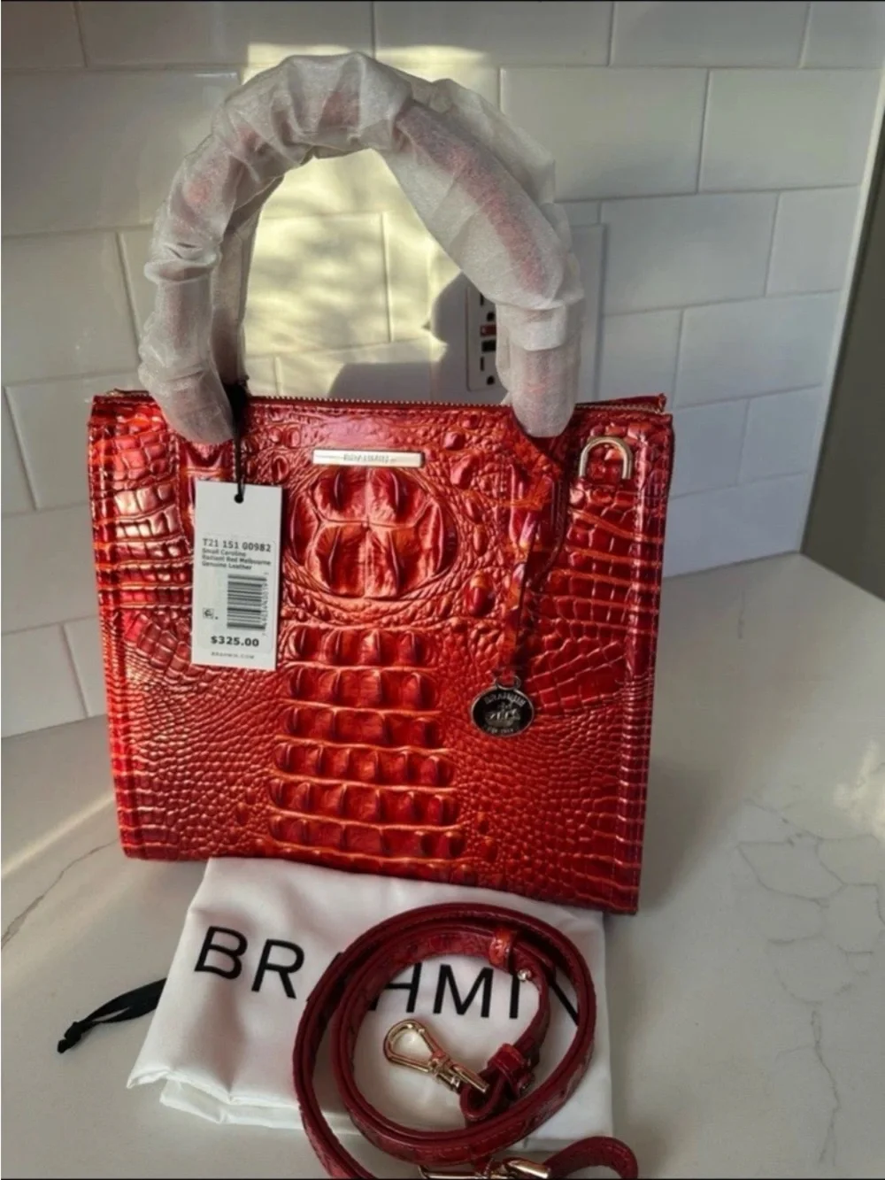 Brahmin small Caroline radiant red Melbourne